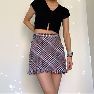 Threaded Mini Skirt